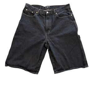 Men's Black Denim Shorts